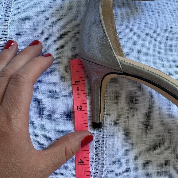 Antonio Melani silver leather heels with ankle strap. - Picture 13 of 13